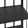 Scaffale da esterno slim 4 ripiani in ferro battuto richiudibile Nuvia Keuze