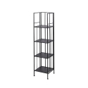 Scaffale da esterno slim 4 ripiani in ferro battuto richiudibile Nuvia Voorraad