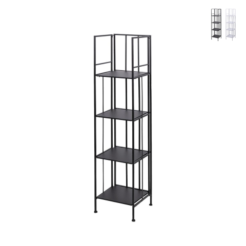 Scaffale da esterno slim 4 ripiani in ferro battuto richiudibile Nuvia Aanbieding