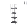 Scaffale da esterno slim 4 ripiani in ferro battuto richiudibile Nuvia Aanbieding