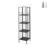 Scaffale da esterno slim 4 ripiani in ferro battuto richiudibile Nuvia Aanbieding