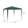 Snel op te zetten waterafstotende gazebo 3x3 met Tropico kit Prijs
