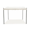 Waterafstotende gazebo met veranda 3x2,5m van ijzer ecru Sarnok Aanbod