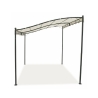 Waterafstotende gazebo met veranda 3x2,5m van ijzer ecru Sarnok Verkoop