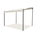 Gazebo a veranda idrorepellente 3x2,5m in ferro ecrù Sarnok Aanbieding