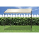 Waterafstotende gazebo met veranda 3x2,5m van ijzer ecru Sarnok Korting