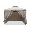 Gazebo idrorepellente 3x3m 4 tende laterali ferro tortora Tangeri Verkoop