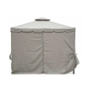 Gazebo idrorepellente 3x3m 4 tende laterali ferro tortora Tangeri Aanbod