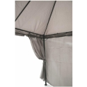 Gazebo idrorepellente 3x3m 4 tende laterali ferro tortora Tangeri Keuze