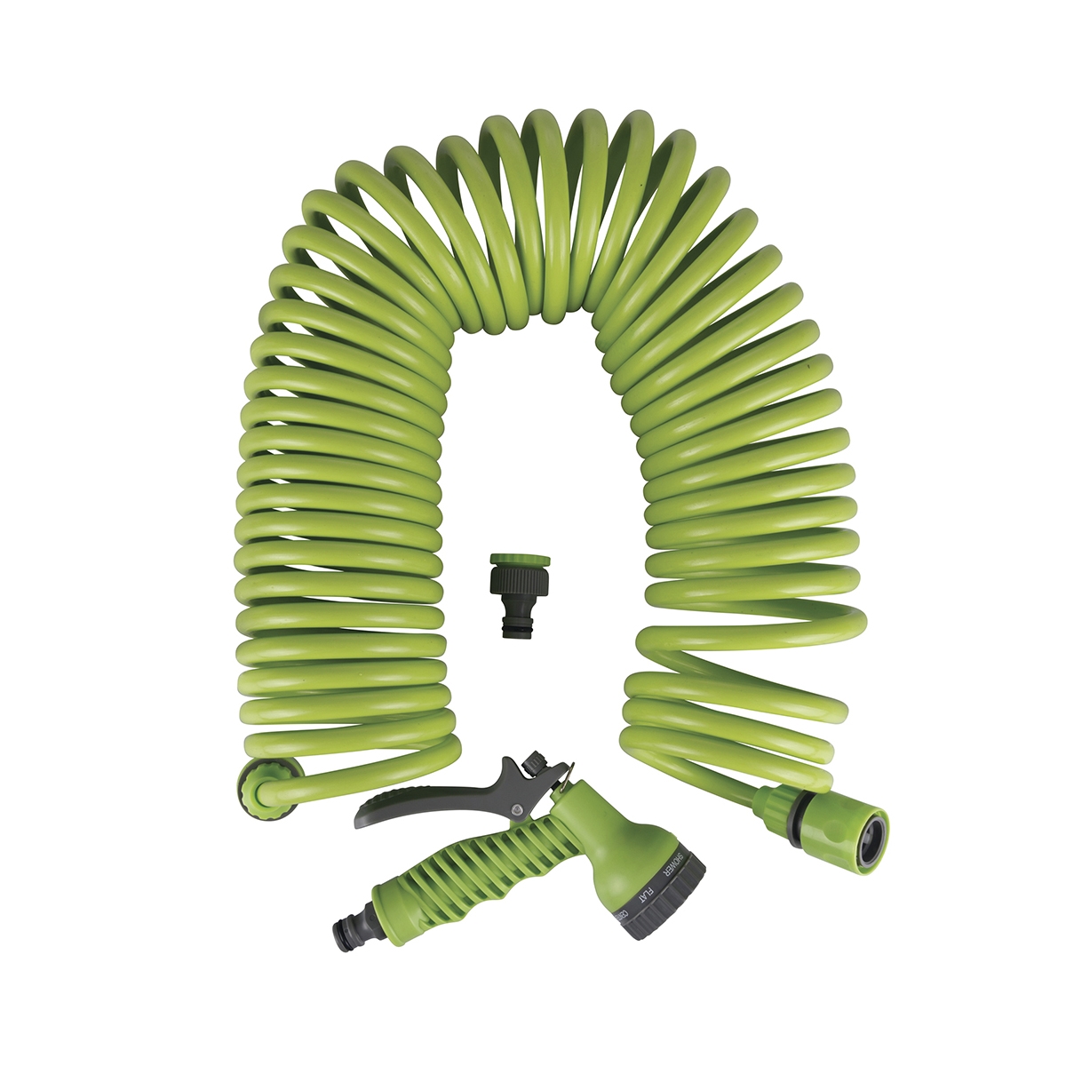 Spiraalslang voor tuin 12m met Power sproeier Aanbieding