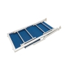 Tuin- en strandligbed in aluminium met zonnescherm Riccione 