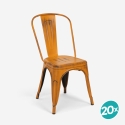 Set van 20 industriële vintage stoelen Steel Old van metaal. Prijs