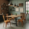 Set van 20 industriële vintage stoelen Steel Old van metaal. Kosten