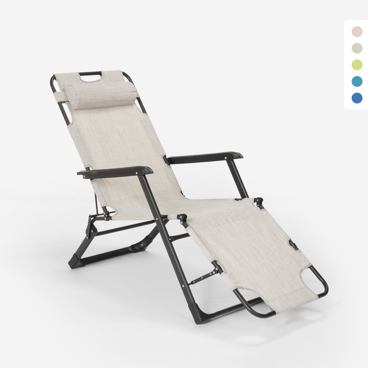 Inklapbare strand- en tuinstoel Emily Lux Zero Gravity