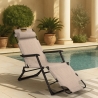 Inklapbare strand- en tuinstoel Emily Lux Zero Gravity