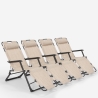 4 opvouwbare verstelbare tuinstoelen Emily Lux Zero Gravity 