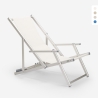 Opvouwbare aluminium ligstoel met armleuningen Riccione Gold Lux Afmetingen