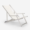 Set van 4 opvouwbare aluminium ligstoelen met armleuningen Riccione Gold Lux 