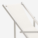 Set van 4 opvouwbare aluminium ligstoelen met armleuningen Riccione Gold Lux 