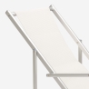 Set van 4 opvouwbare aluminium ligstoelen met armleuningen Riccione Gold Lux 