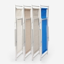 Set van 4 opvouwbare aluminium ligstoelen met armleuningen Riccione Gold Lux 