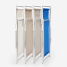 Set van 4 opvouwbare aluminium ligstoelen met armleuningen Riccione Gold Lux 