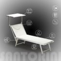 Professioneel aluminium ligbed Santorini voor het strand 