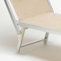 Professioneel aluminium ligbed Santorini voor het strand 