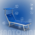Set van 20 ligbedden Santorini van aluminium 