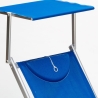 Professionele aluminium ligbedden Santorini voor strand, tuin en zwembad, 4 stuks 