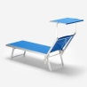 Professionele aluminium ligbedden Santorini voor strand, tuin en zwembad, 4 stuks 