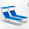 2 stuks professionele aluminium ligbedden Santorini Karakteristieken