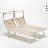 2 stuks professionele aluminium ligbedden Santorini Aanbieding