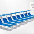 Set van 20 ligbedden Santorini van aluminium Aanbieding