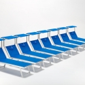 Set van 20 ligbedden Santorini van aluminium 