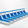 Set van 20 ligbedden Santorini van aluminium 