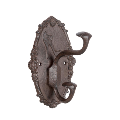 Decoratieve wandgemonteerde gietijzeren schoenenrek Aanbieding