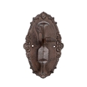 Decoratieve wandgemonteerde gietijzeren schoenenrek Verkoop