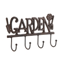 Gietijzeren wandhaak met 4 haken Garden Verkoop