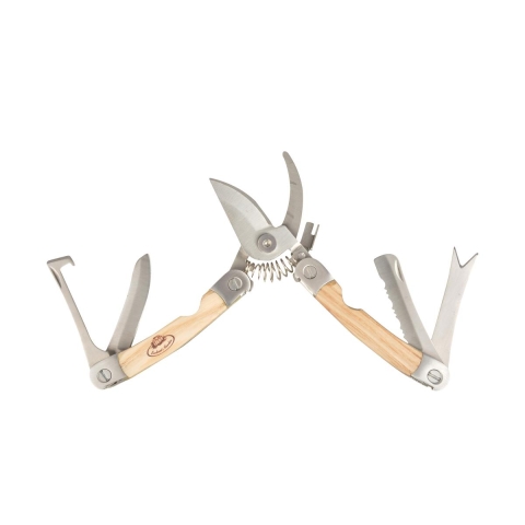 Multifunctioneel tuingereedschap schaar van staal en hout Aanbieding