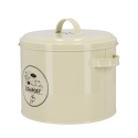 Vintage metalen compostemmer met actief koolstoffilter Korting