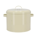 Vintage metalen compostemmer met actief koolstoffilter Voorraad