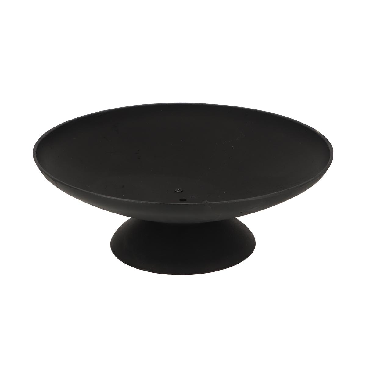 Ronde zwarte gietijzeren vuurschaal voor buiten, 50 cm Aanbieding Ronde zwarte gietijzeren vuurschaal voor buiten, 50 cm Aanbieding