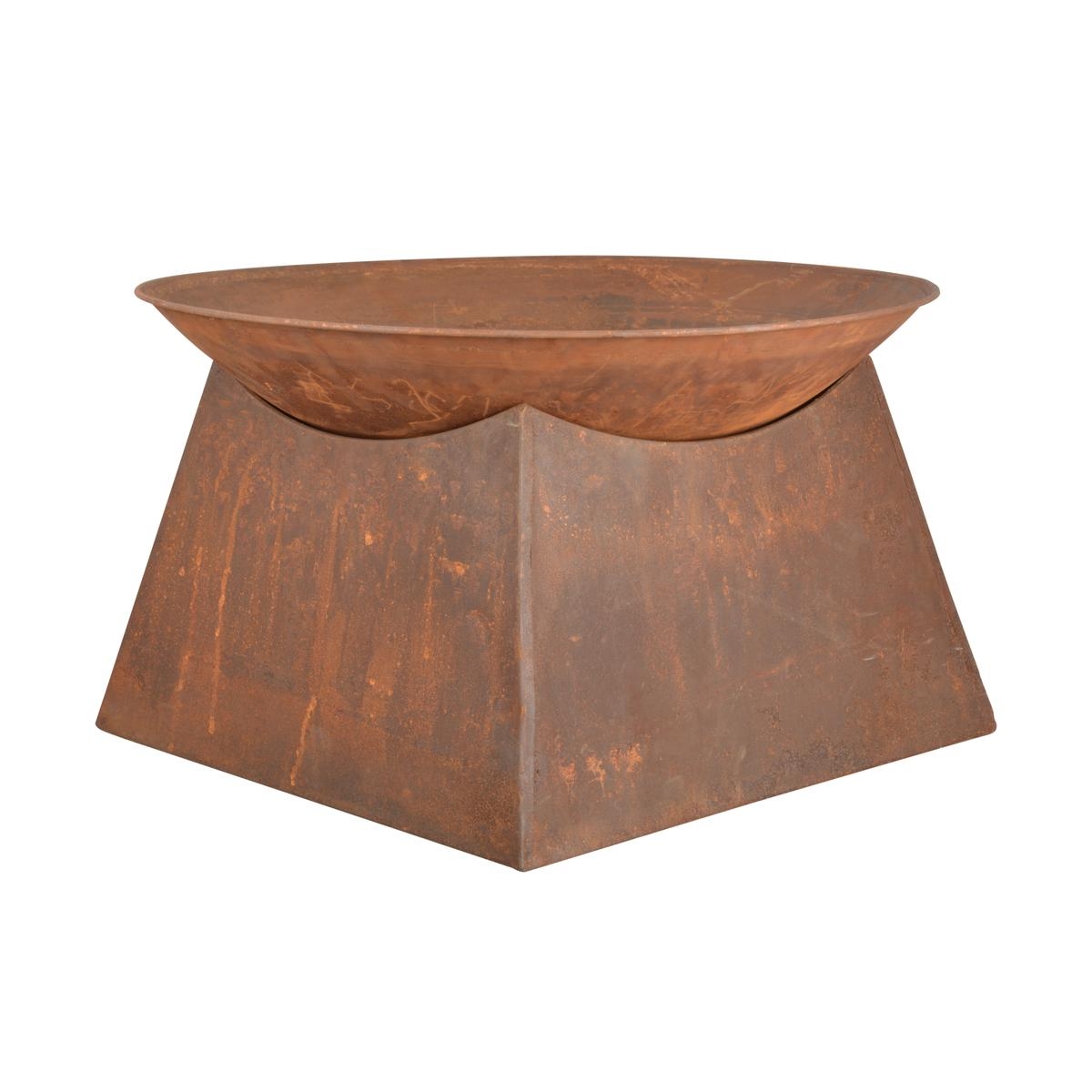 Metalen buitenvuurkorf met roestlook Aanbieding Metalen buitenvuurkorf met roestlook Aanbieding
