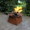 Metalen buitenvuurkorf met roestlook Catalogus