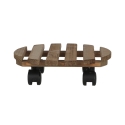 Ronde houten plantenroller met wielen Karakteristieken