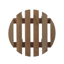 Ronde houten plantenroller met wielen Prijs