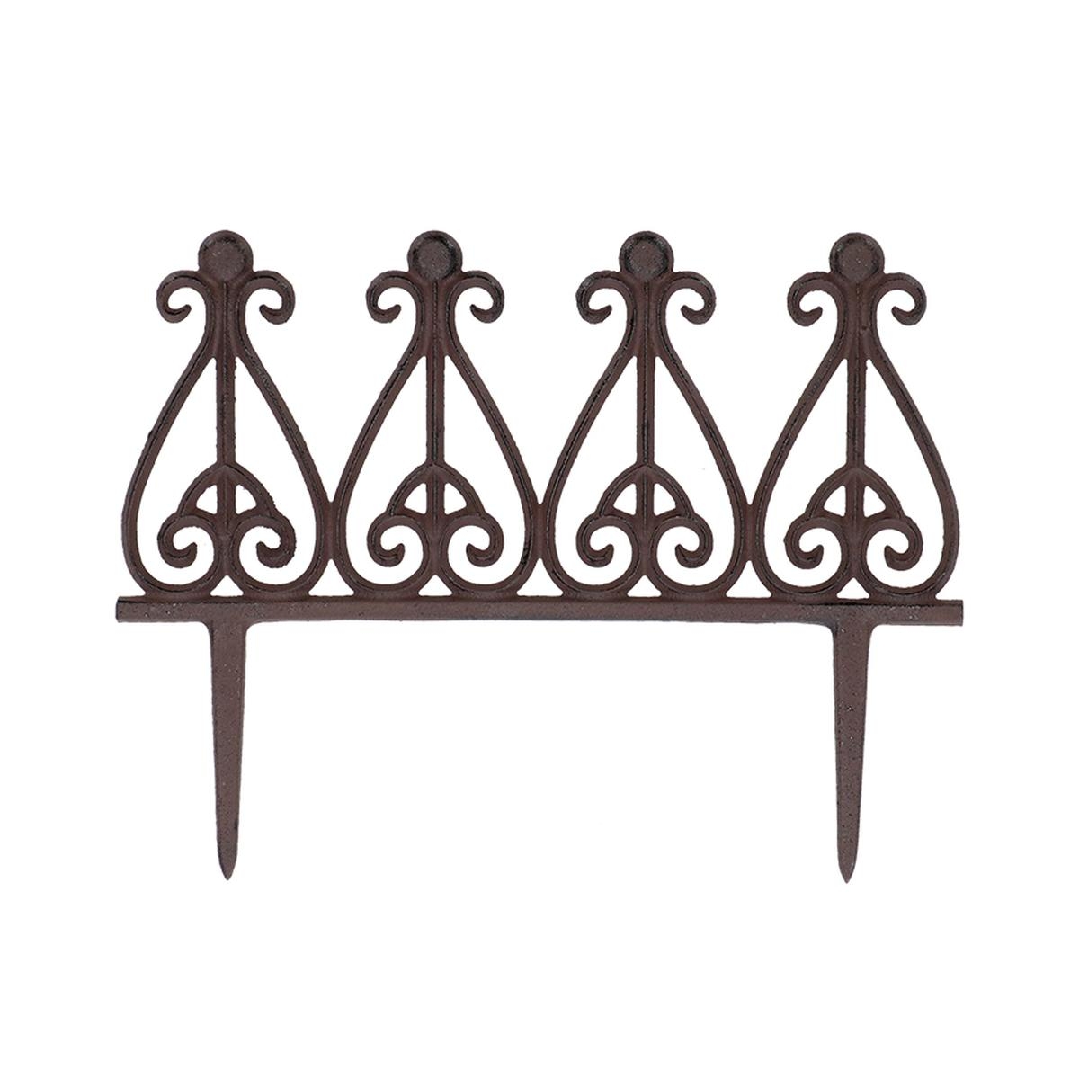 Decoratieve gietijzeren borderomheining voor perken 38 cm Aanbieding