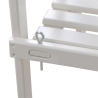 Witte houten plantentrap met 2 schappen Korting