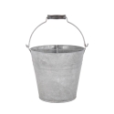 Antiek verzinkte metalen emmer 7L Aanbieding